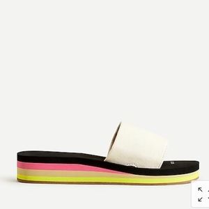 J. Crew NWT Platform EVA Slide Sandals